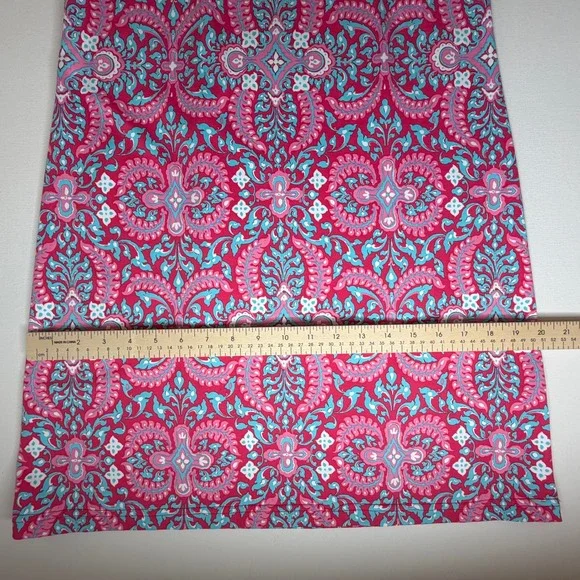 Talbots Effortless Jersey Medallion Open
Back Dress Small Pink‎ Paisley Preppy - Picture 10 of 11